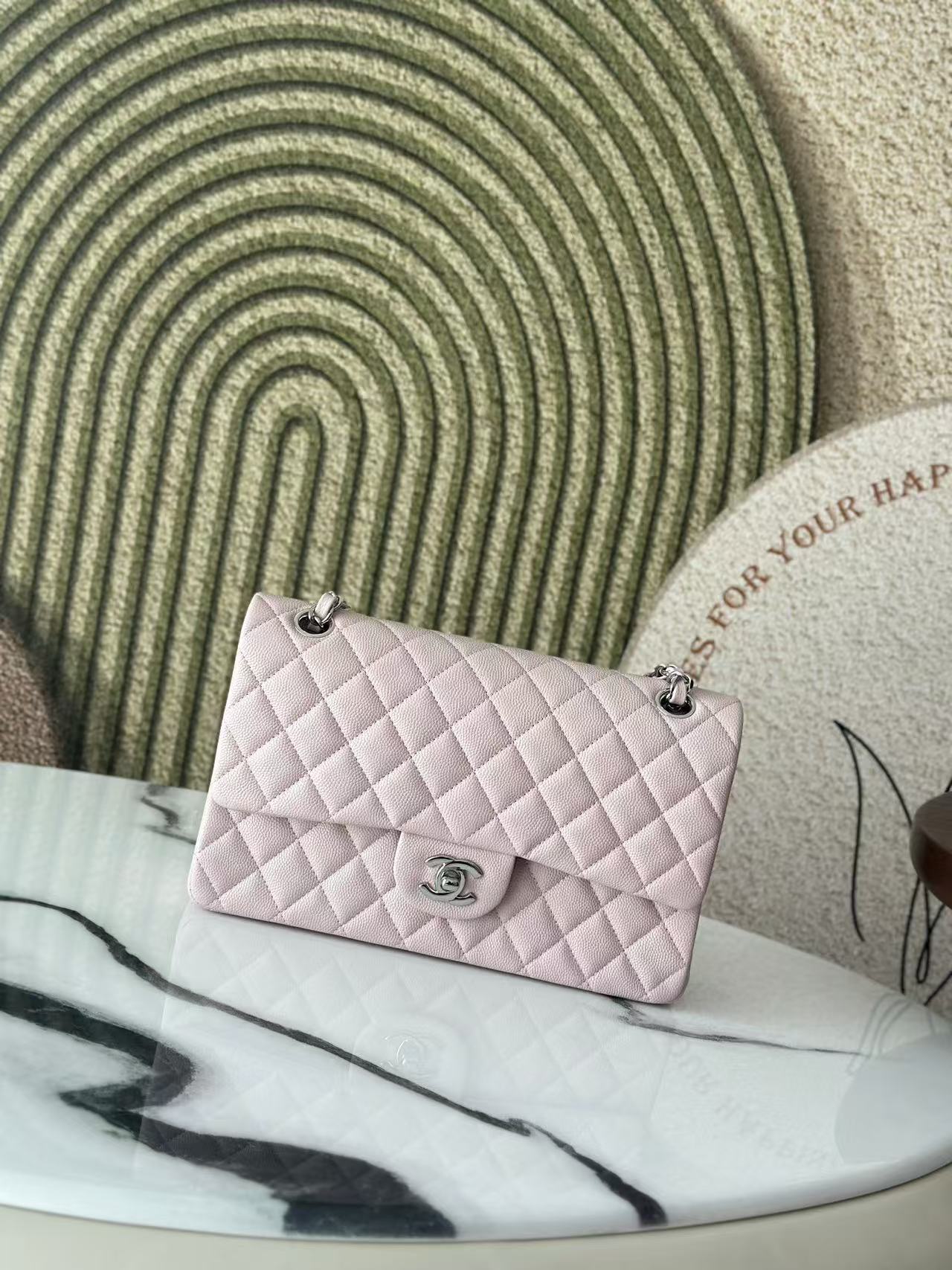 클래식 미듐 핑크 은장