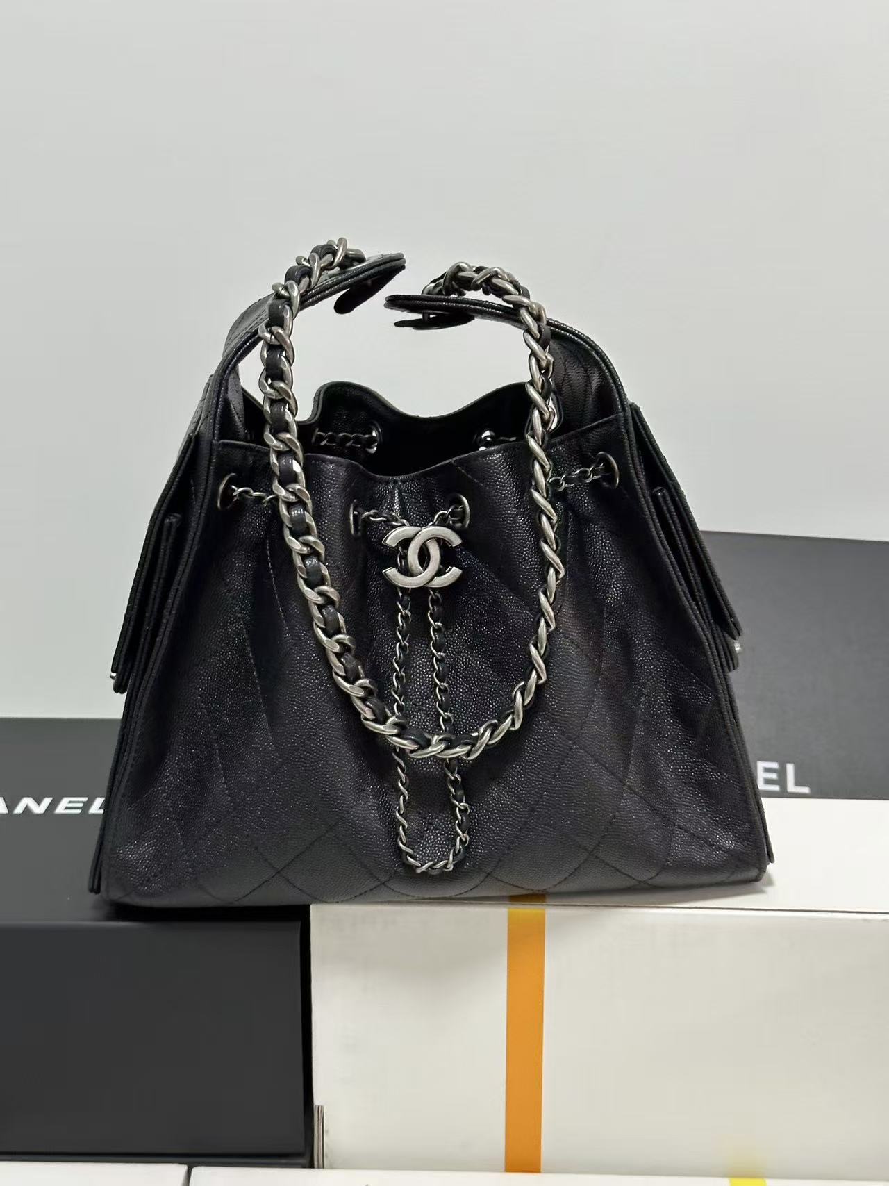 25백 블랙 스몰 은장 스몰/미듐