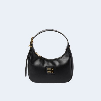 스몰 가죽 호보백 블랙