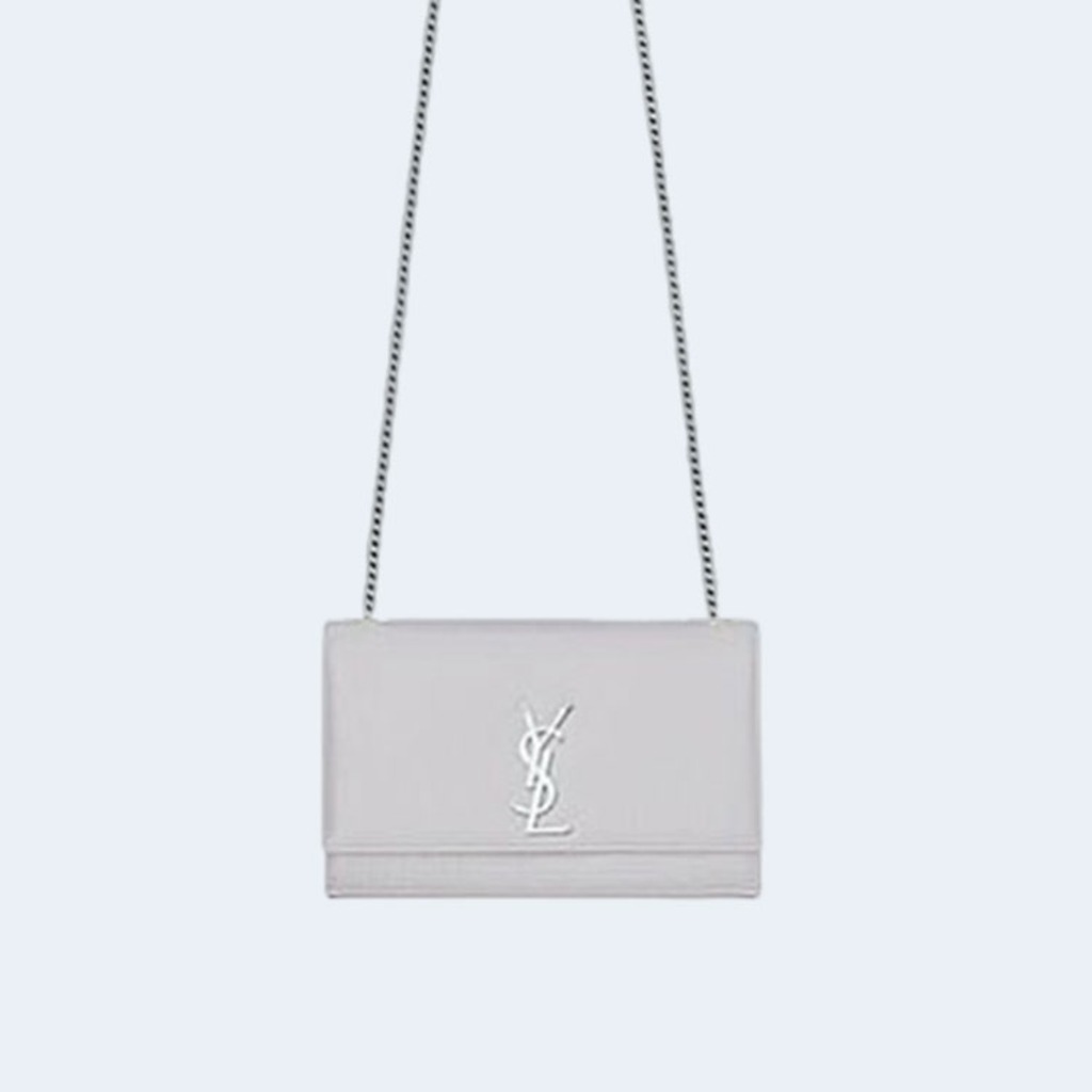 케이트 미디엄 백 그레이 실버