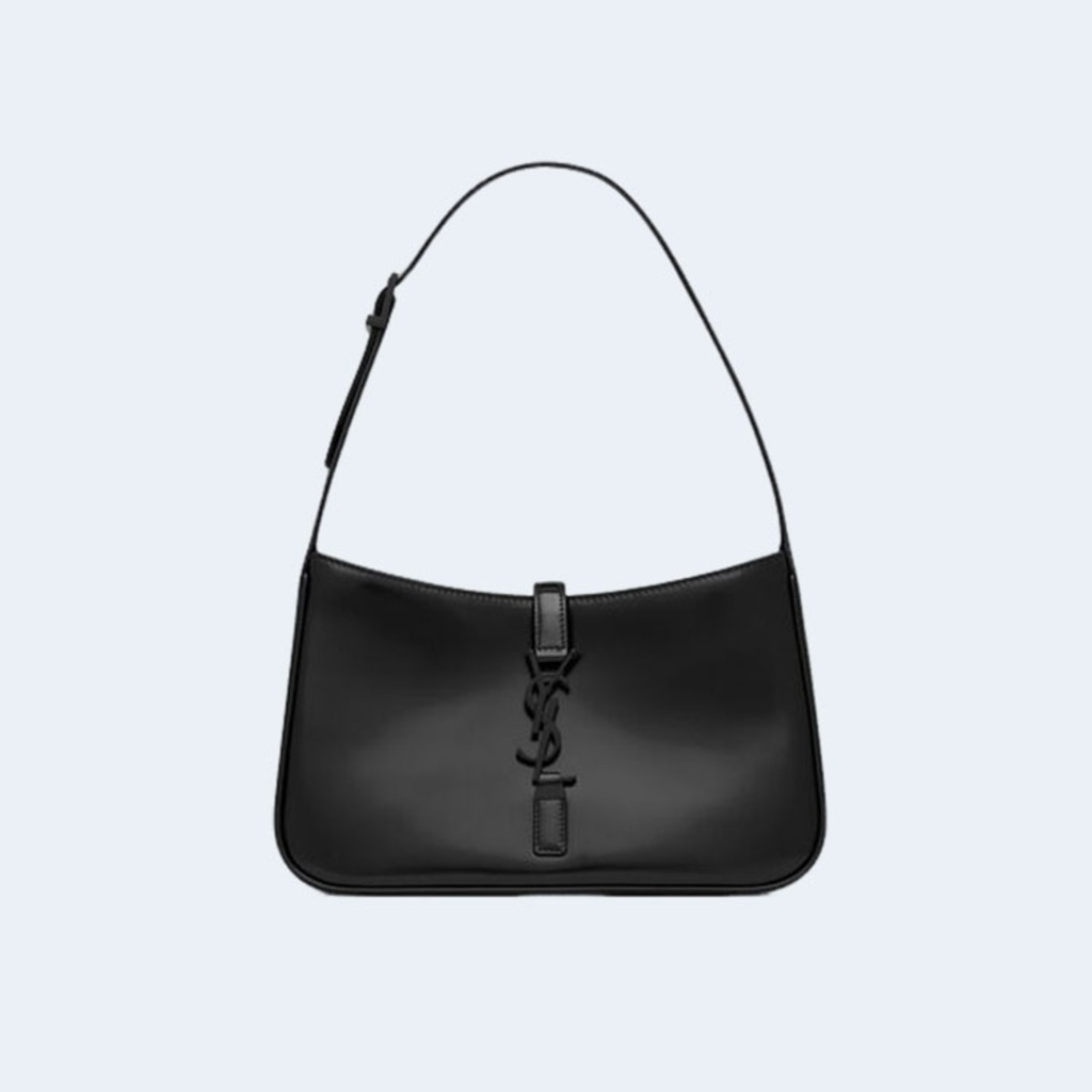 LE 5 A 7 카바스 레더 브러시드 호보백 다크