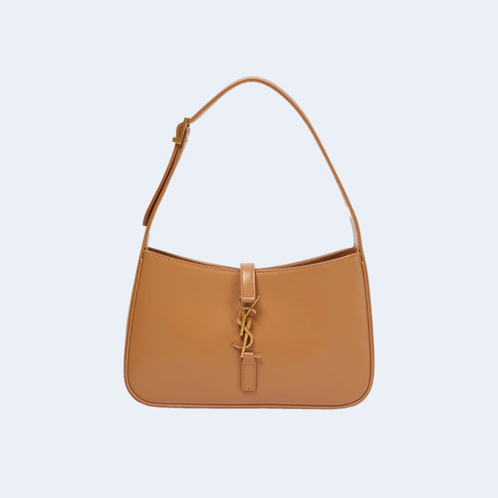 LE 5 A 7 카바스 레더 숄더 호보백 브라운