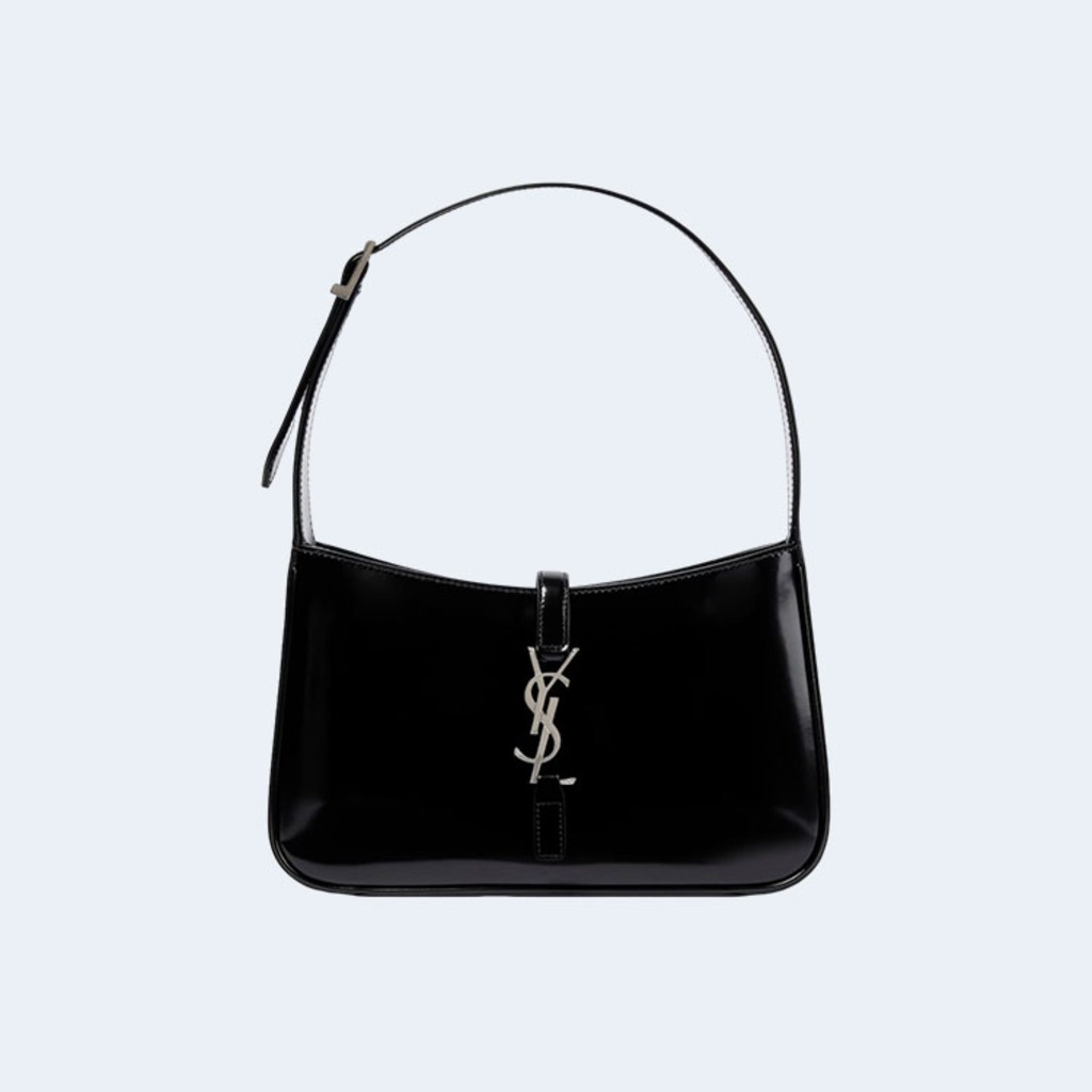 LE 5 A 7 카바스 레더 호보백 블랙 은장