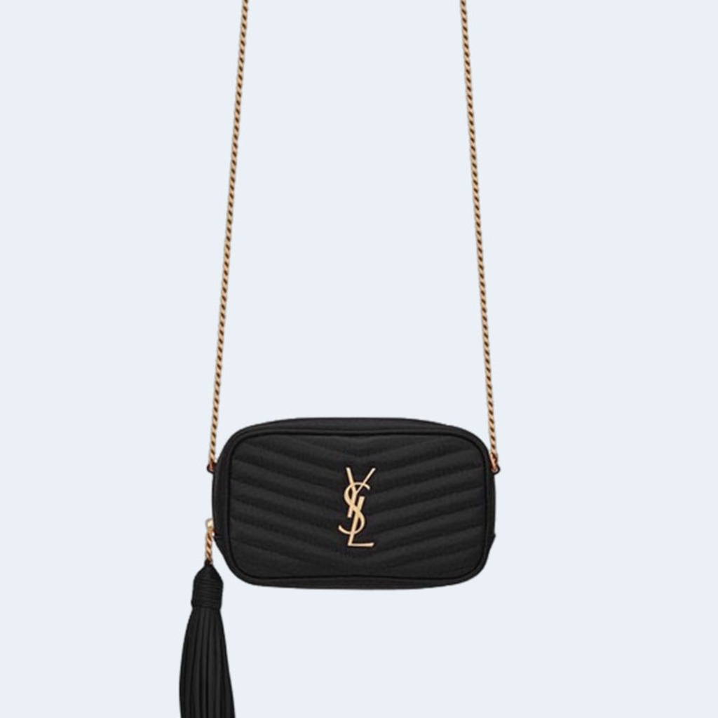 루 미니 퀄팅 크로스백 블랙