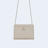 퀄티드 빅투아르 체인 숄더백 화이트 골드