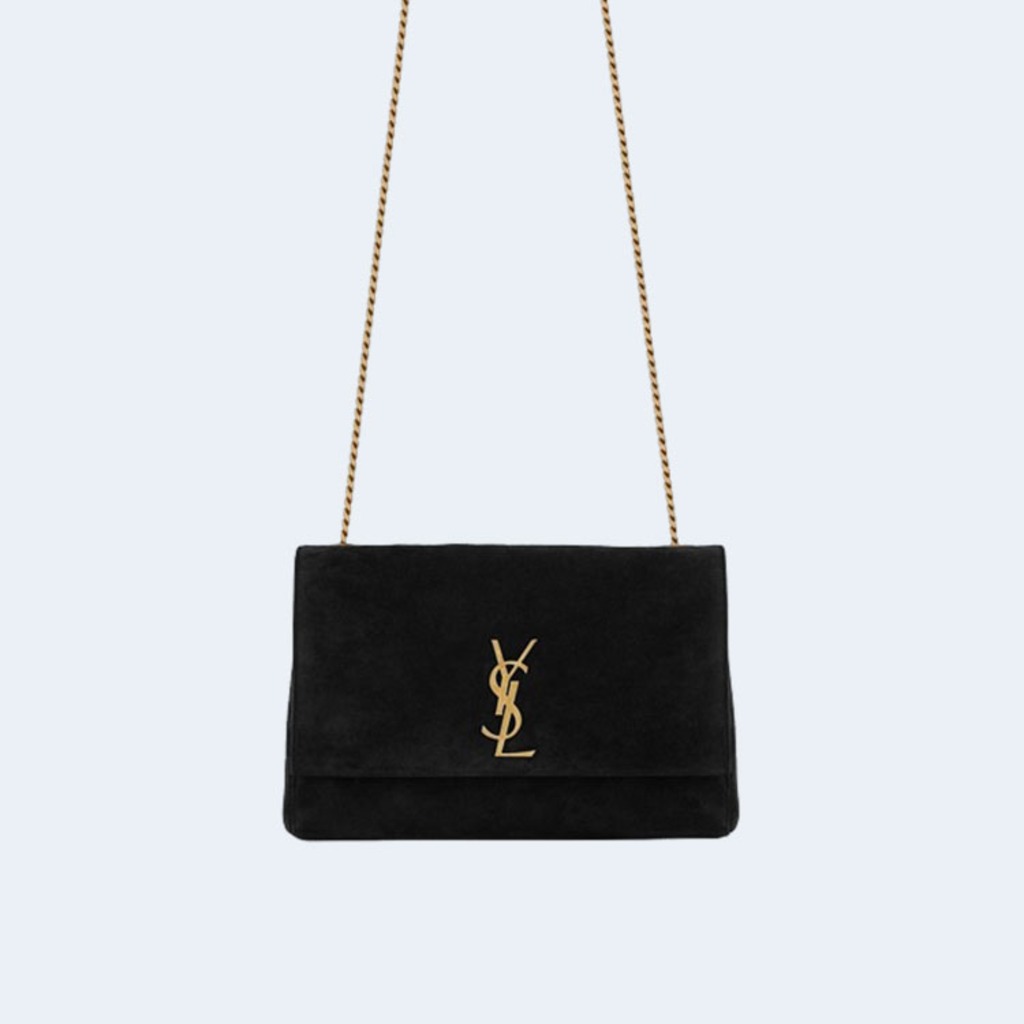 미디움 스웨이드 리버서블 양면 케이트 백 블랙