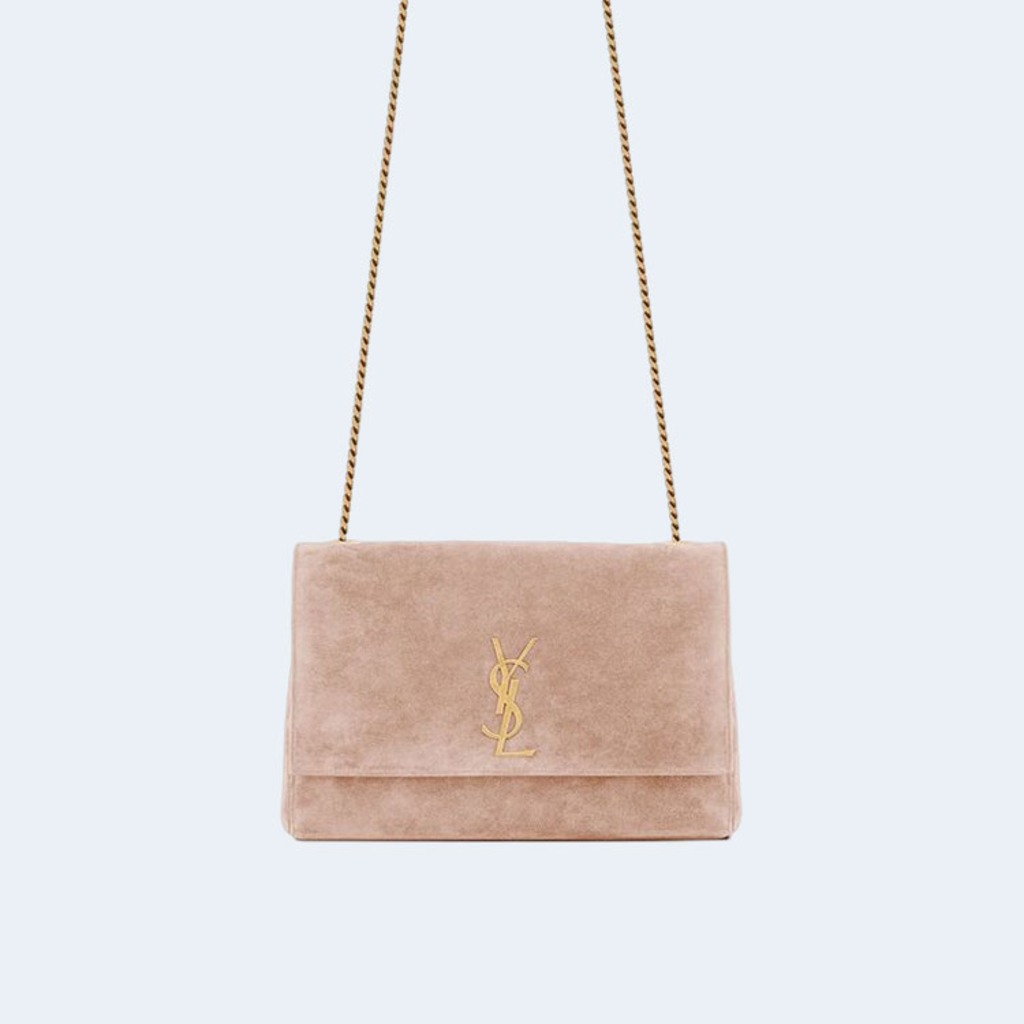 미디움 스웨이드 리버서블 양면 케이트 백 베이지