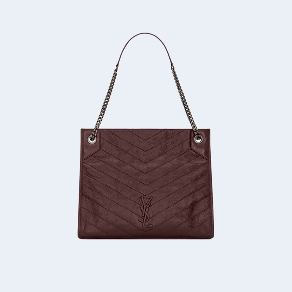 빈티지 니키 쇼퍼백 와인