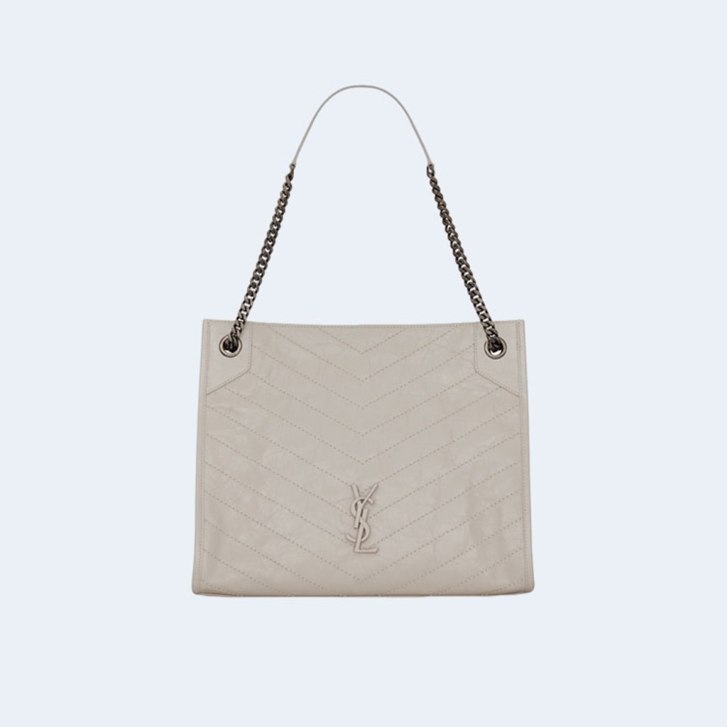 빈티지 니키 쇼퍼백 화이트