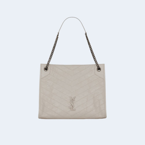 빈티지 니키 쇼퍼백 화이트