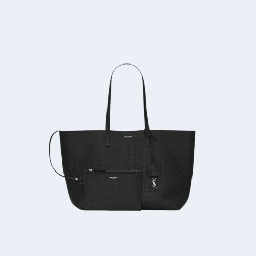 크로커다일 쇼핑백 블랙