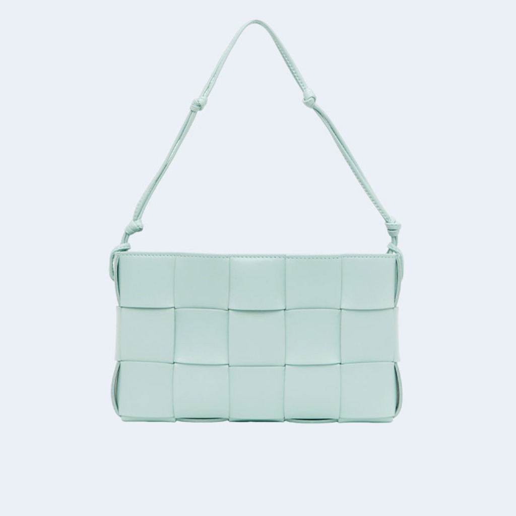 블루 카세트 숄더백