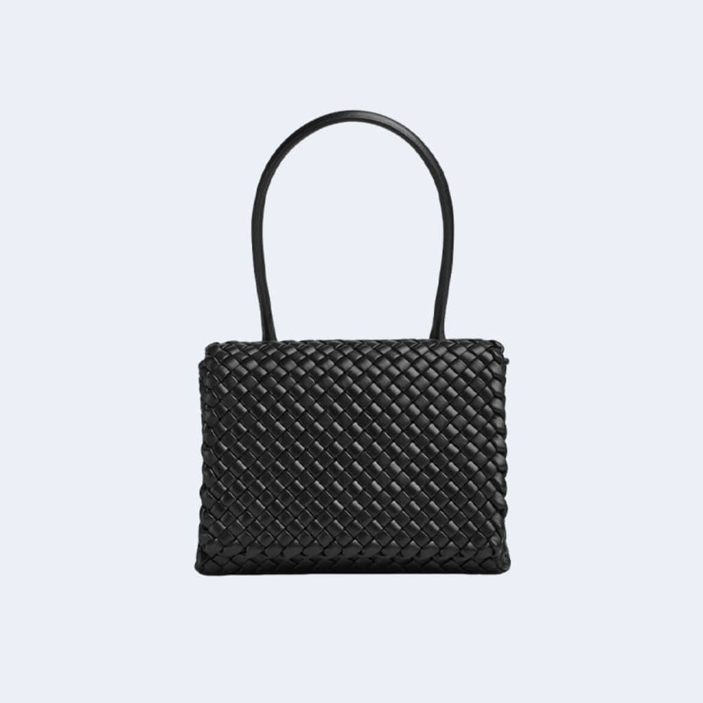 초크 패티 탑 핸들백 블랙