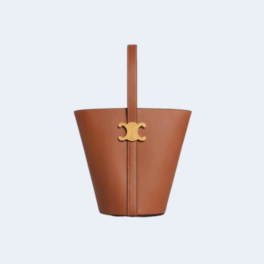 트리옹프 버킷 백 브라운