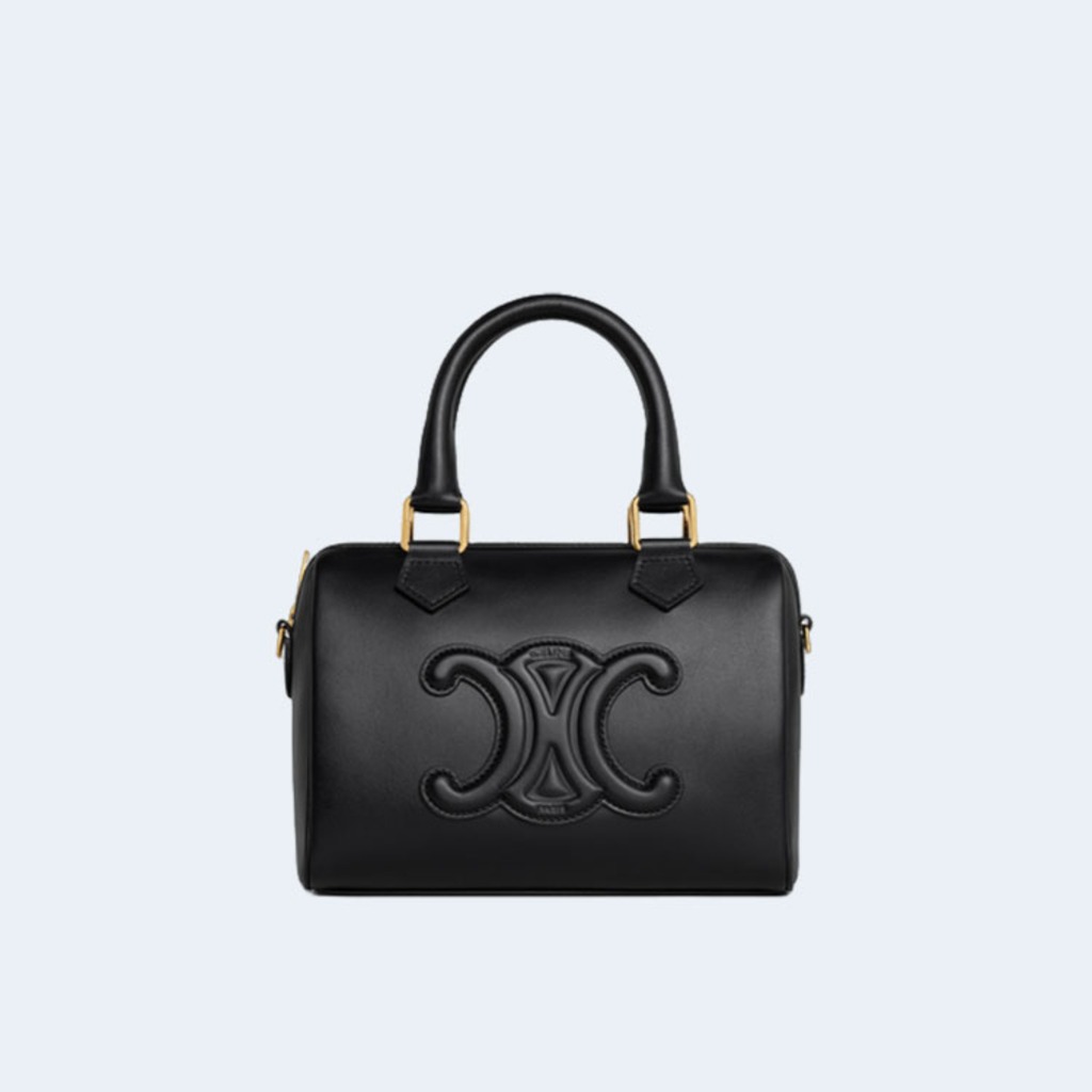 퀴르 트리옹프 스몰 보스턴 백 블랙