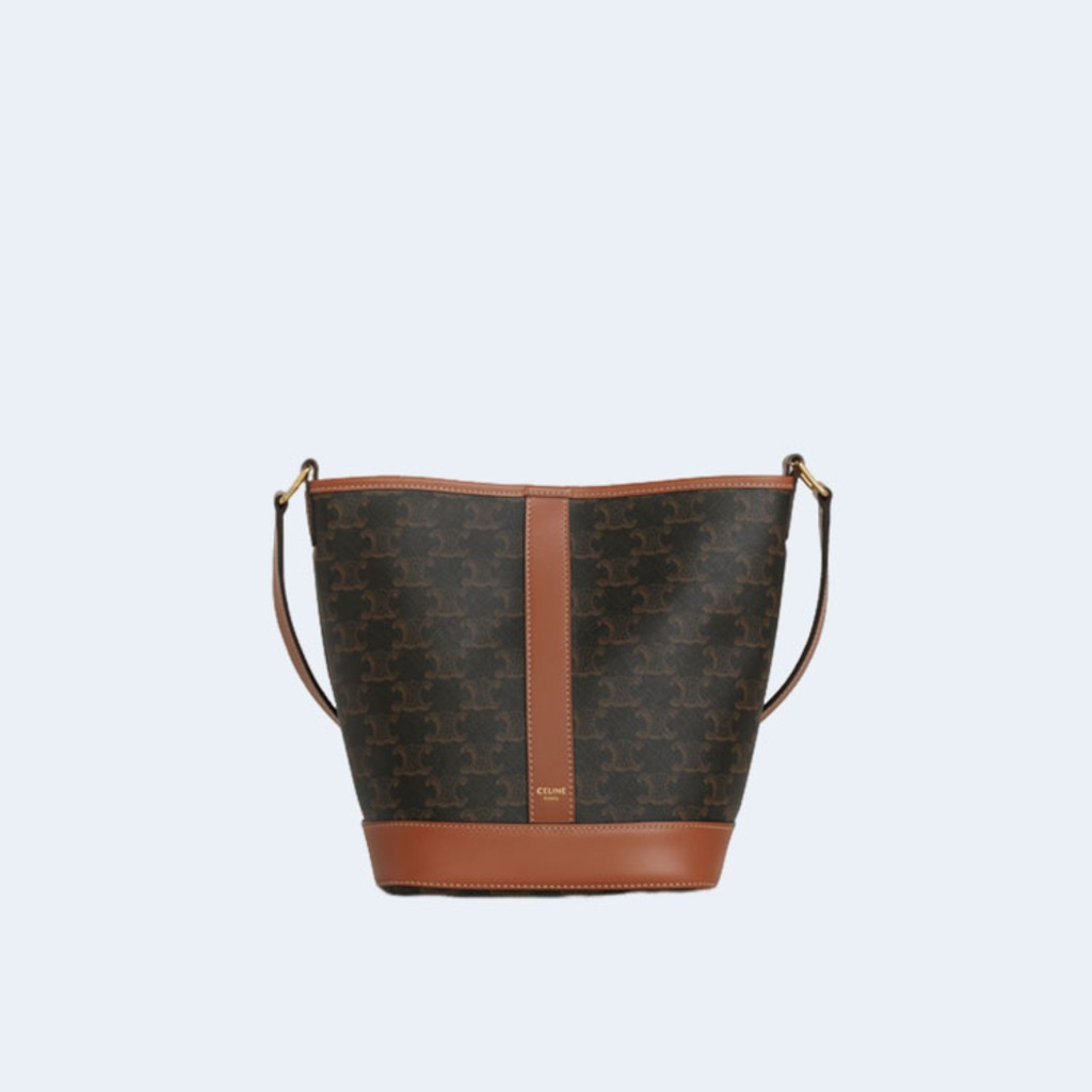 트리옹프 캔버스 스몰 버킷백 탠