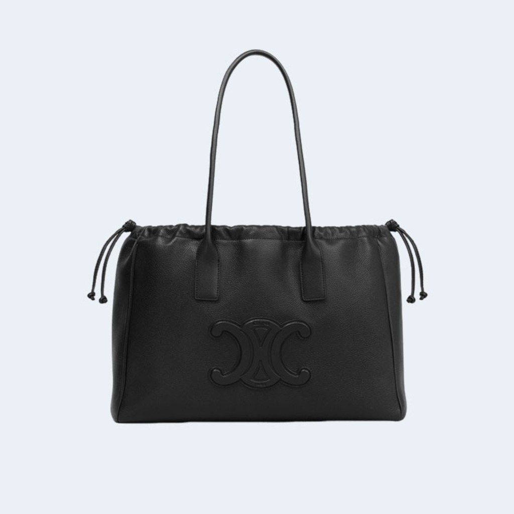 드로우스트링 카바스 백 블랙