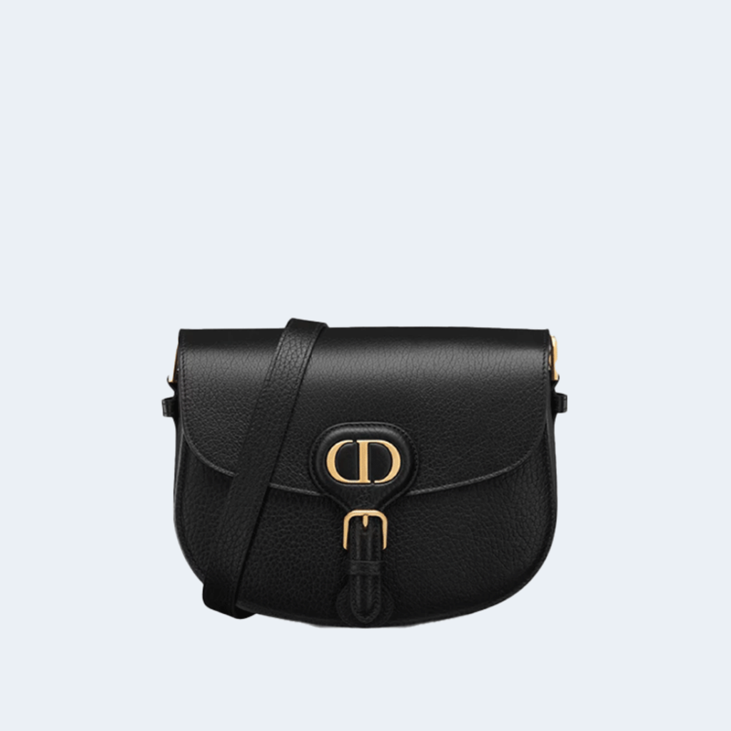 바비 백 미디움 블랙 그레인