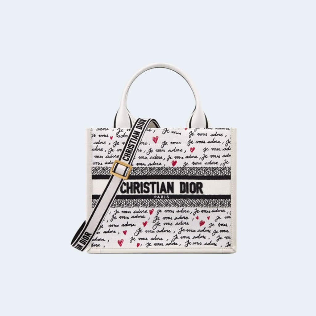 디올아무르 북 토트 스몰 백 화이트