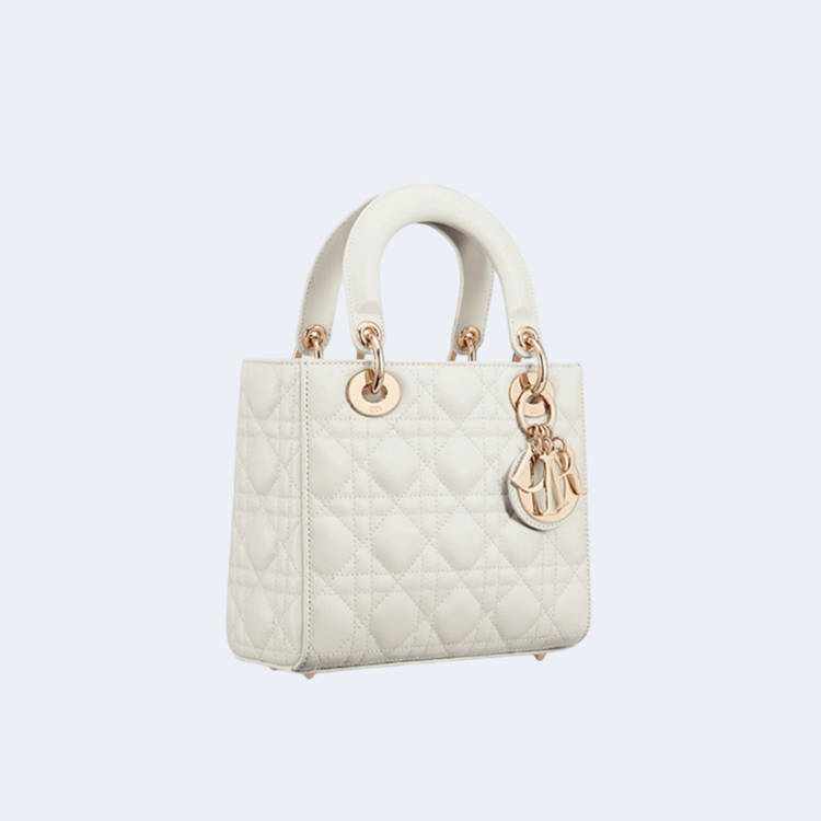 레이디 MY ABCDIOR 스몰 백 화이트(금장)