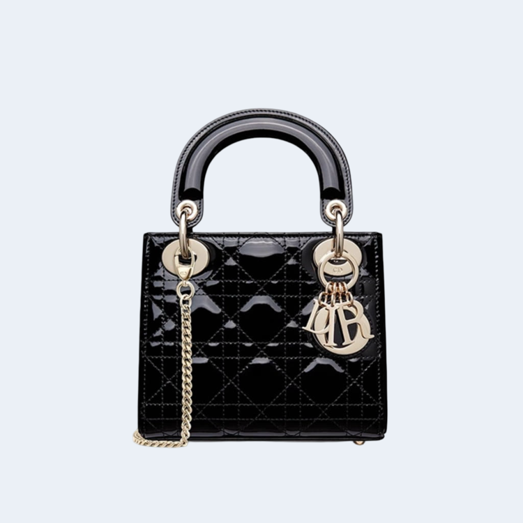 레이디 페이던트 미니 백 블랙