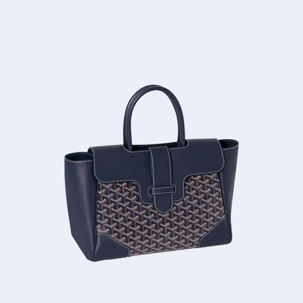 카바스 사이공 토트백 네이비