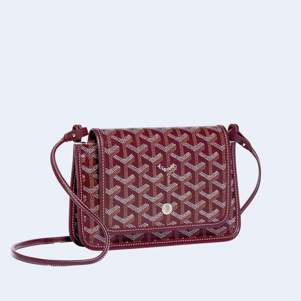 플뤼메 클러치 지갑 버건디