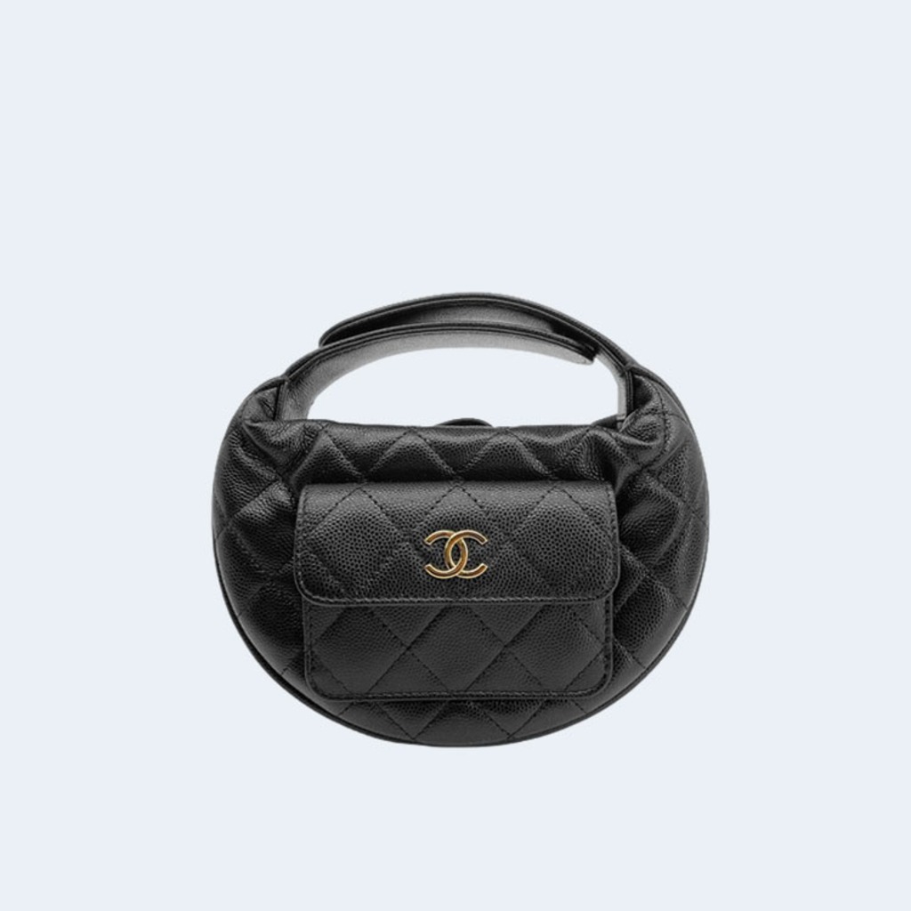 23 뉴미니 캐비어 탑 핸들백