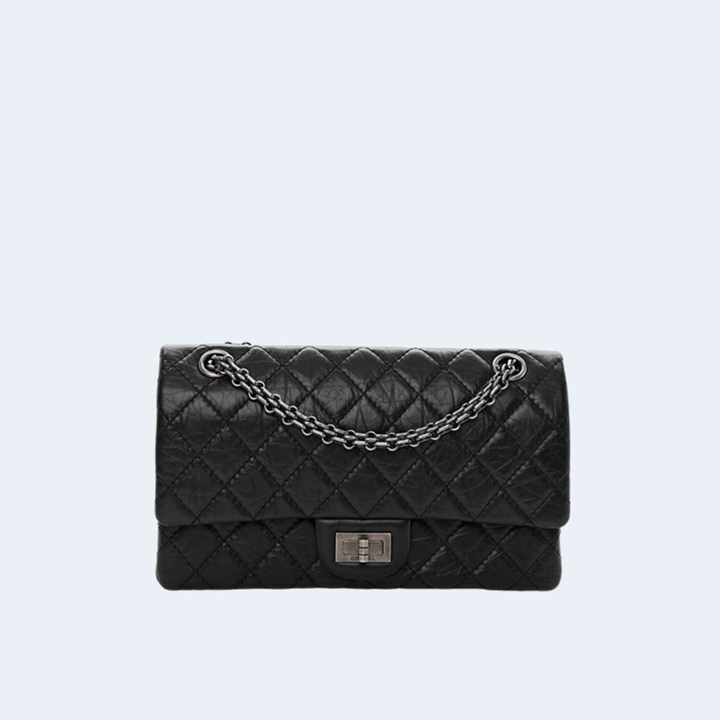 2.55백 미디움 카프스킨 블랙 실버