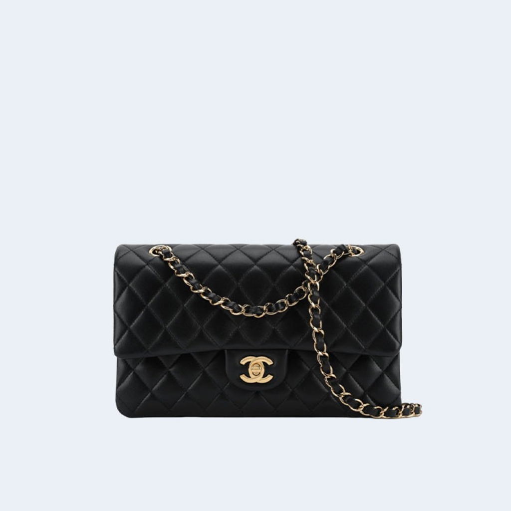 클래식 미디움 램스킨 블랙 골드