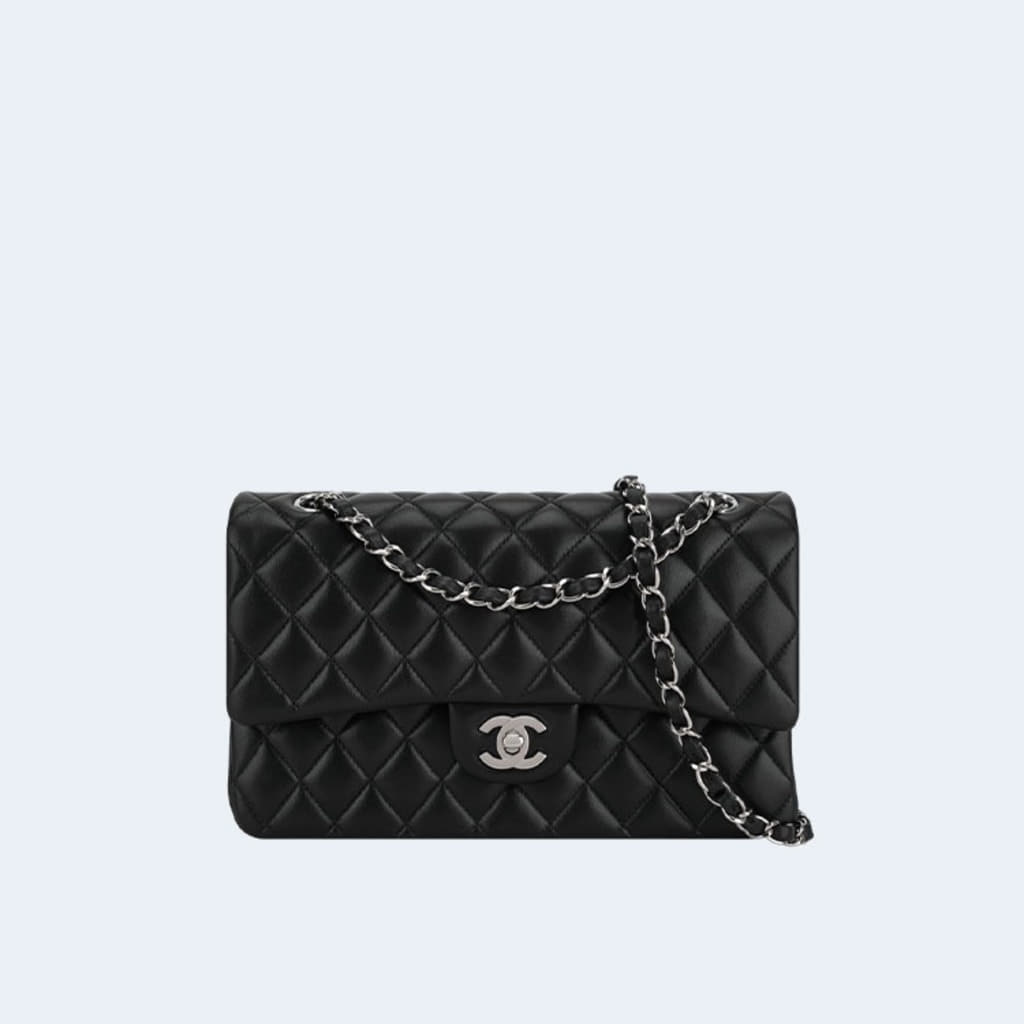 클래식 미디움 램스킨 블랙 실버