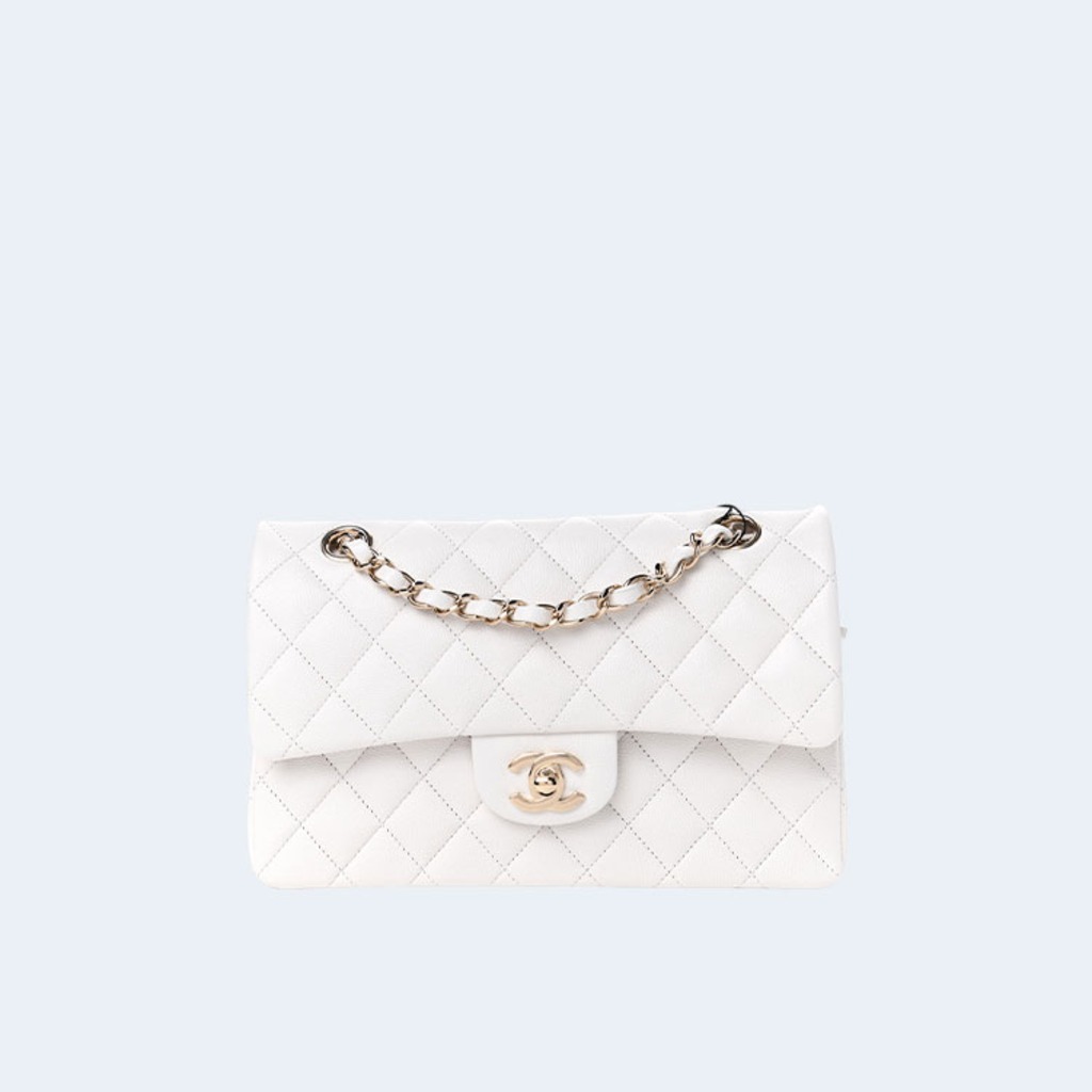 클래식 스몰 램스킨 화이트 골드