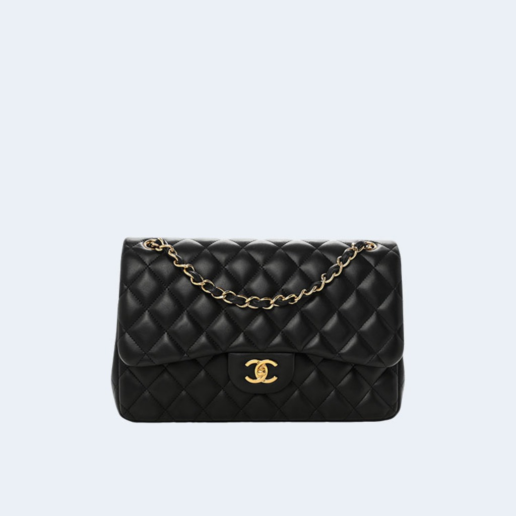 클래식 라지 램스킨 블랙 골드