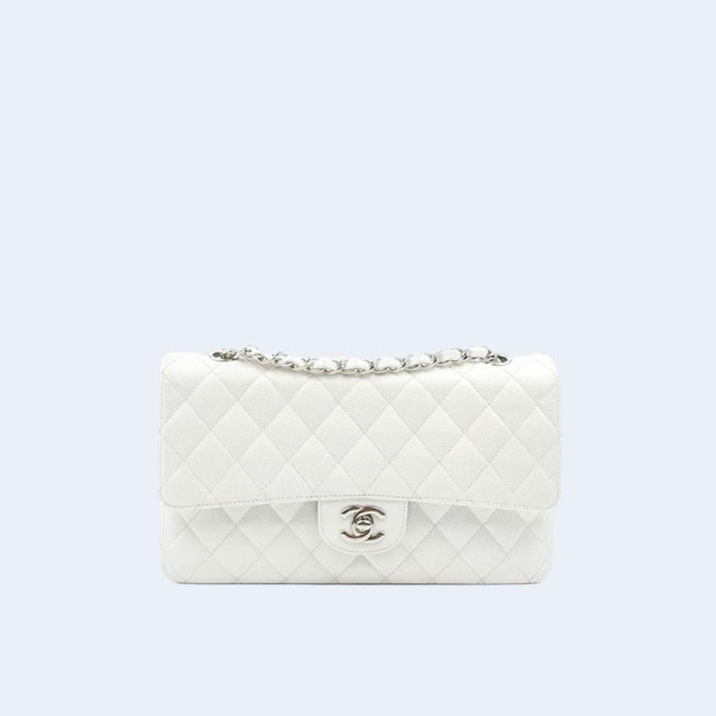 클래식 미디움 캐비어 화이트 실버