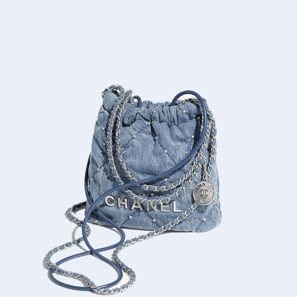 22백 미니 블루 & 실버메탈