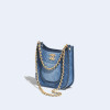 호보 핸드백 블루 & 골드메탈