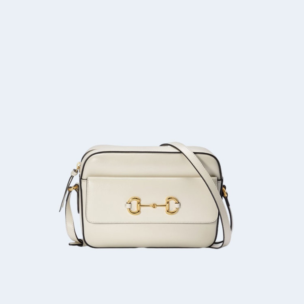 GG 슈프림 모노그램 스몰 홀스빗 화이트