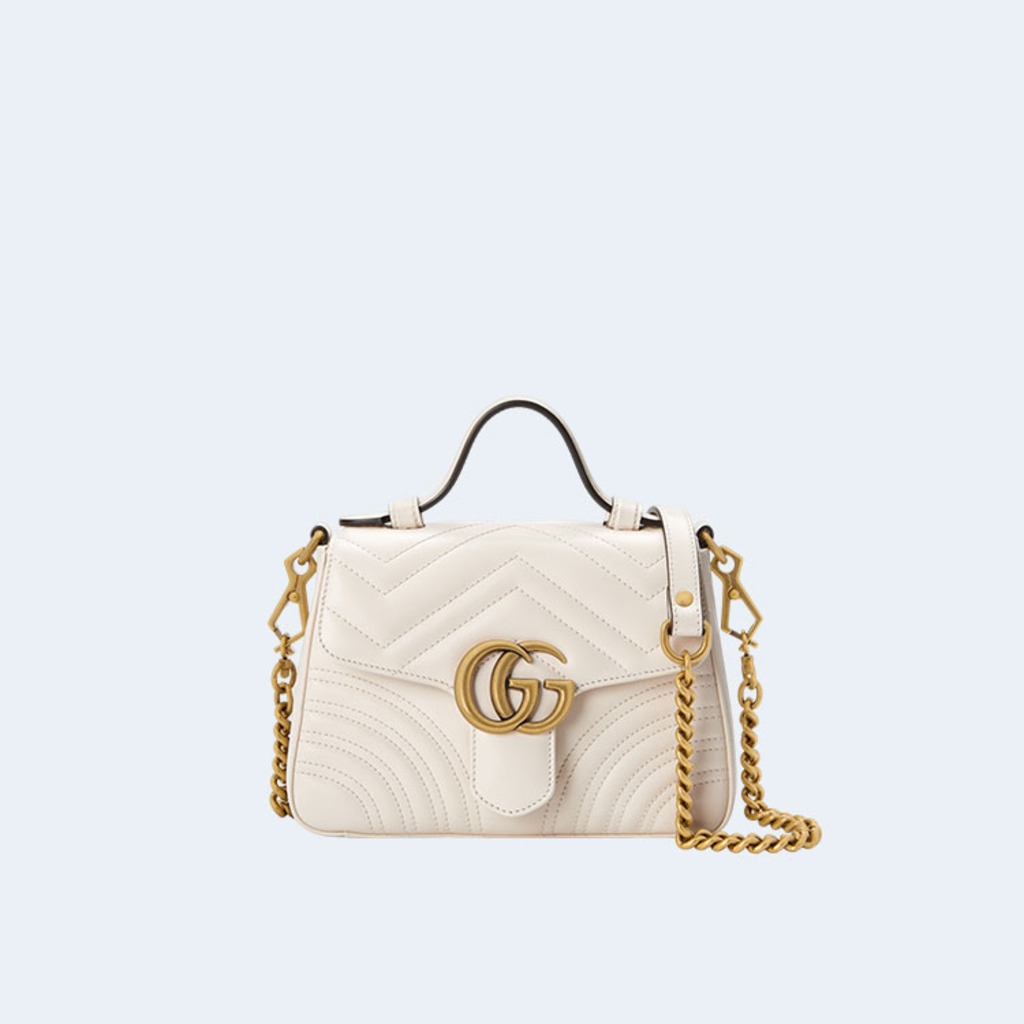 GG 마몬트 마틀라세 탑핸들 미니 크로스백