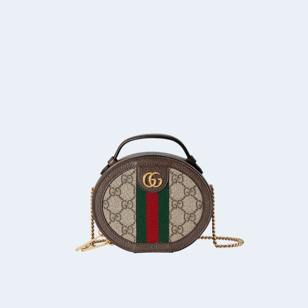 오피디아 탑핸들 미니 체인 크로스백