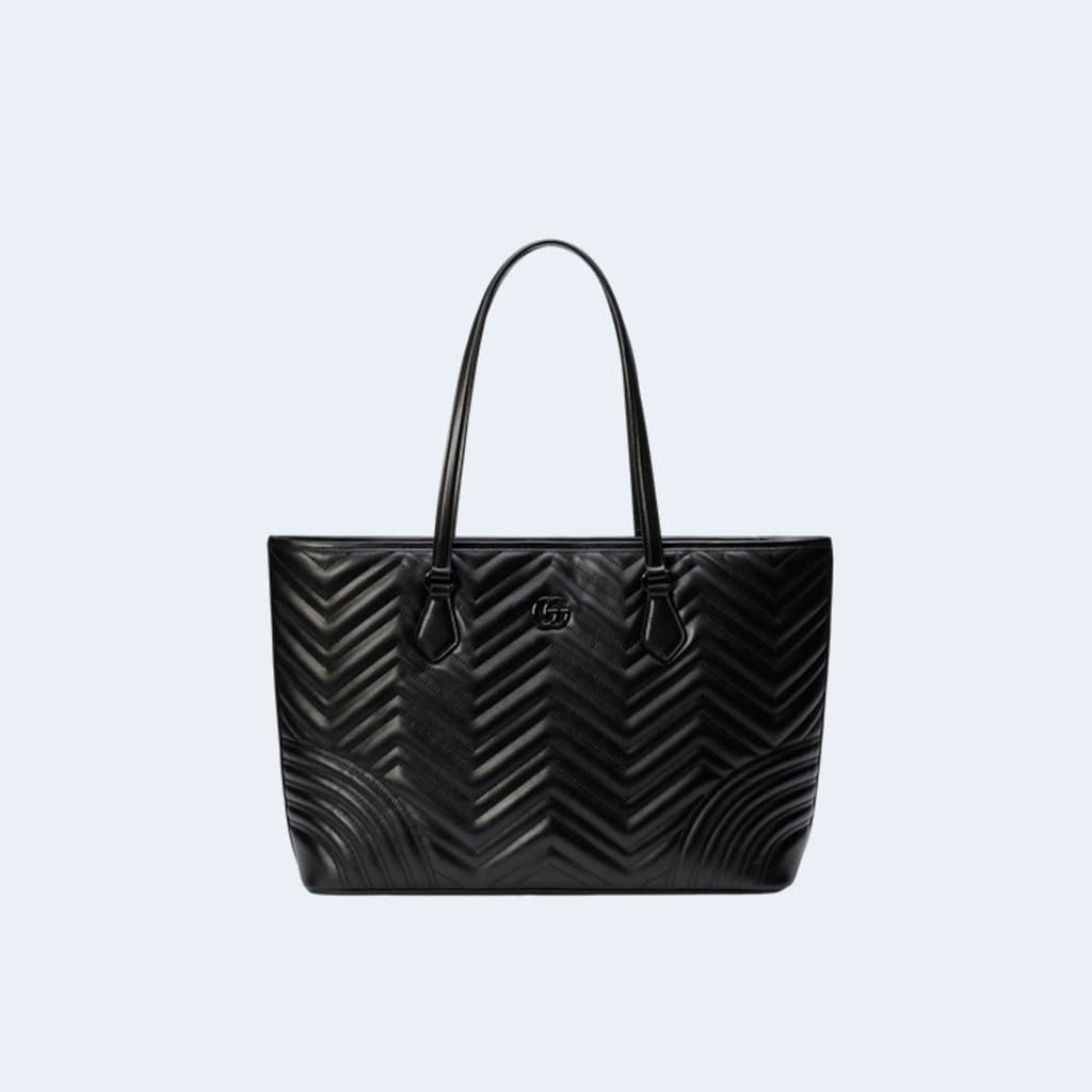 GG 마몽 마틀라세 라지 토트백 블랙