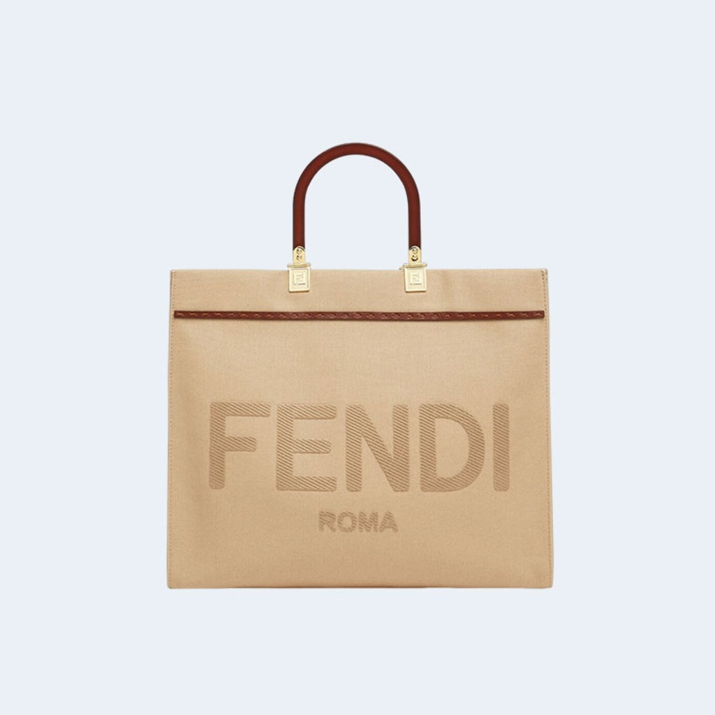 선샤인 미디움 베이지 캔버스 백