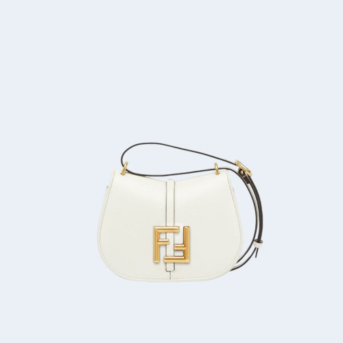 C'MON 미니 푸시아 레더백 화이트