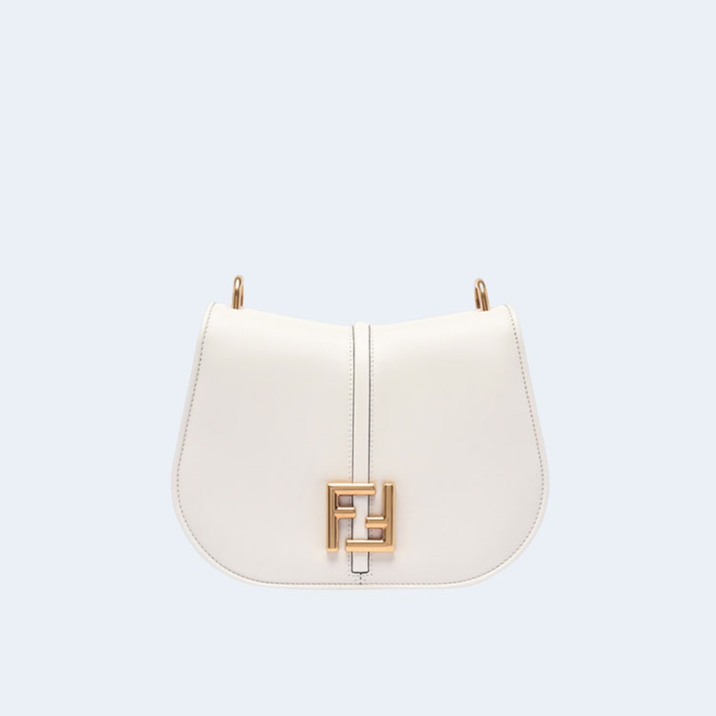 C'MON 미디움 FF 레더백 화이트