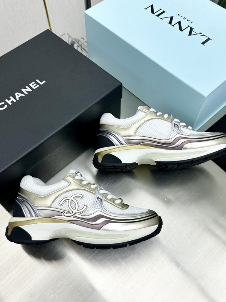 CC로고 크루즈 샥식스 골드 스니커즈