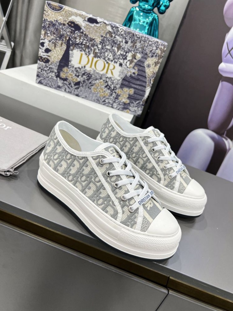 워크앤디올 플랫폼 스니커즈 그레이 스톤 오블리크