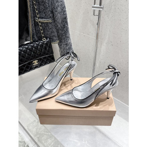 실루엣 오픈토 슬링백 힐