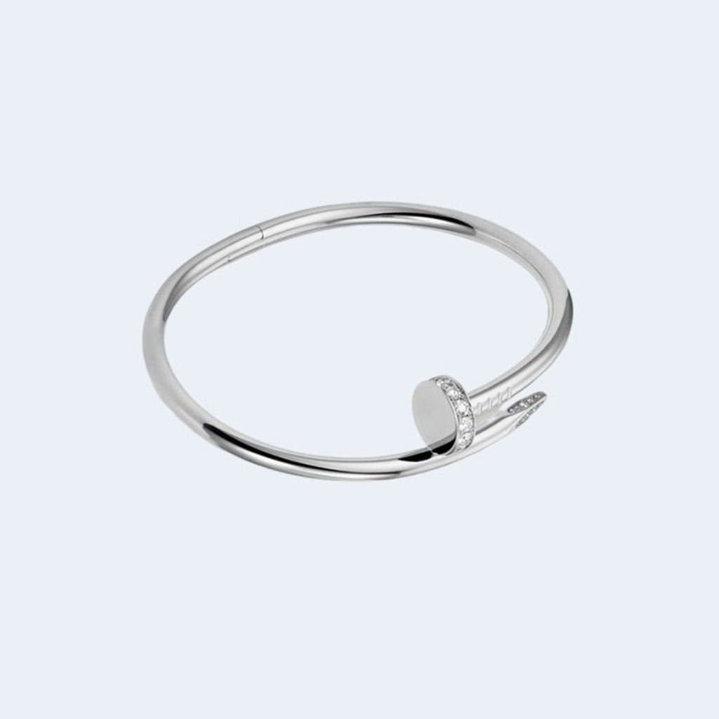 저스트 앵 끌루 화이트 골드 팔찌 B6048717