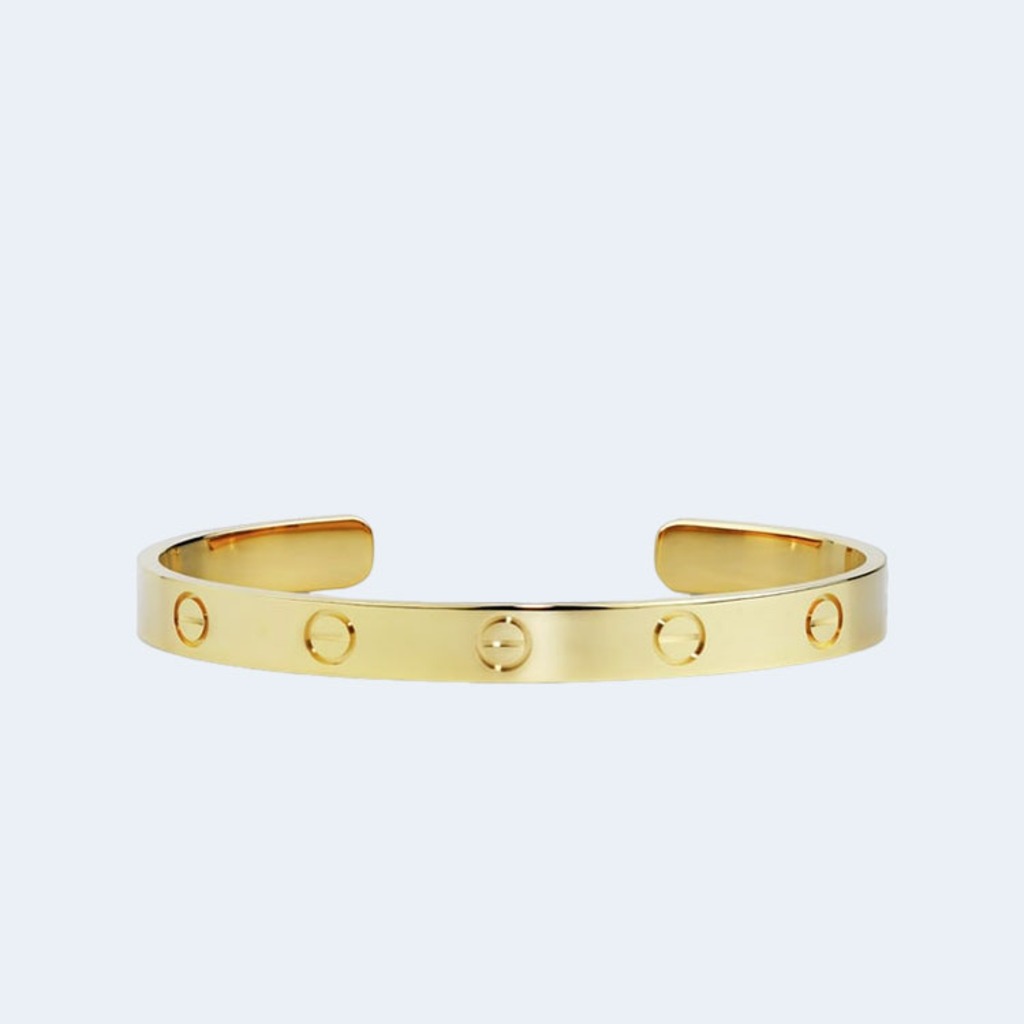 러브 옐로우 골드 팔찌 B6032417