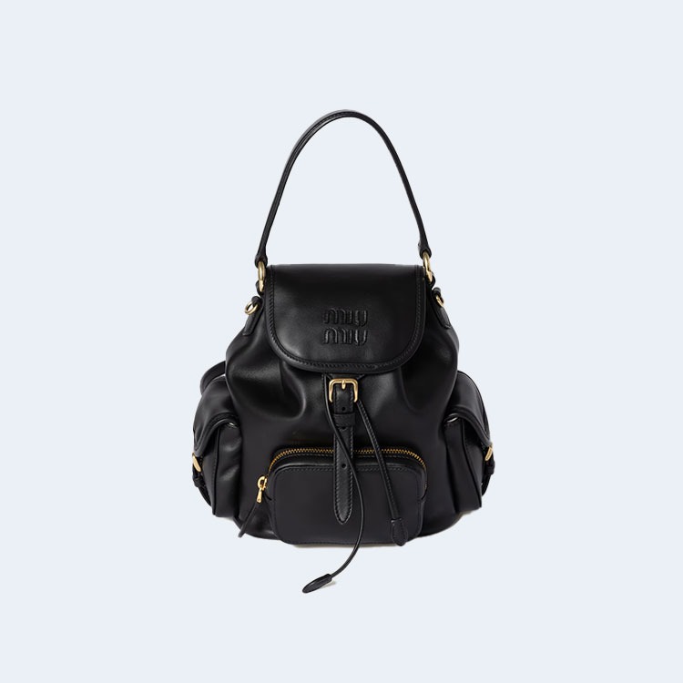 가죽 백팩 블랙 5BZ043