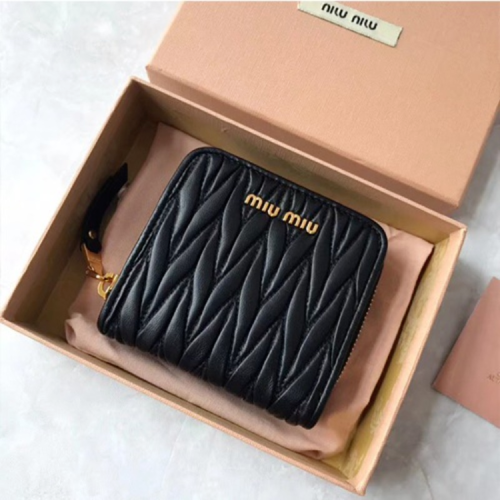 마테라쎄 반지갑 블랙/핑크